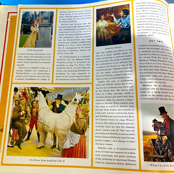 DOCTOR DOLITTLE VTG 1967 ORIGINAL MOTION PICTURE SOUNDTRACK VINYL RECORD & BOOK - Picture 10 of 16